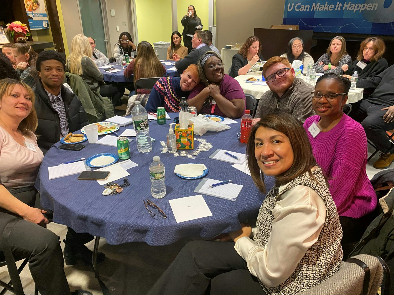 Quarterly Supper Meeting - celebrating together the success of the organization.
