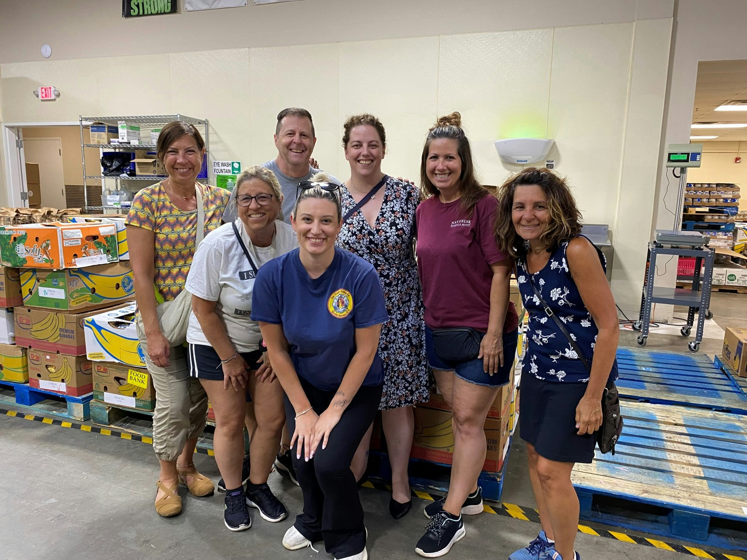 UTF packing up food at FulFill, the foodbank of Monmouth and Ocean Counties