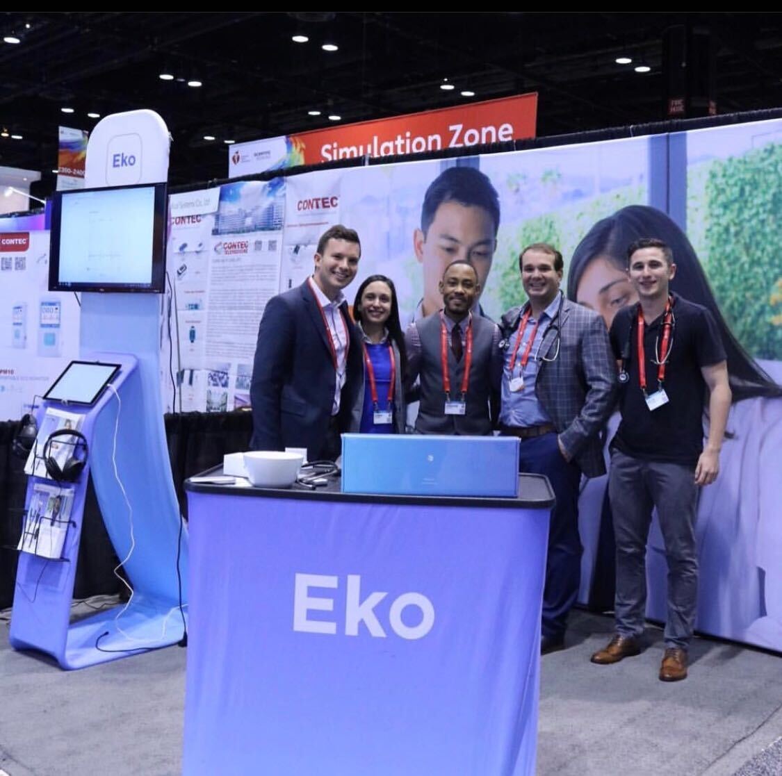 Eko booth at a conference