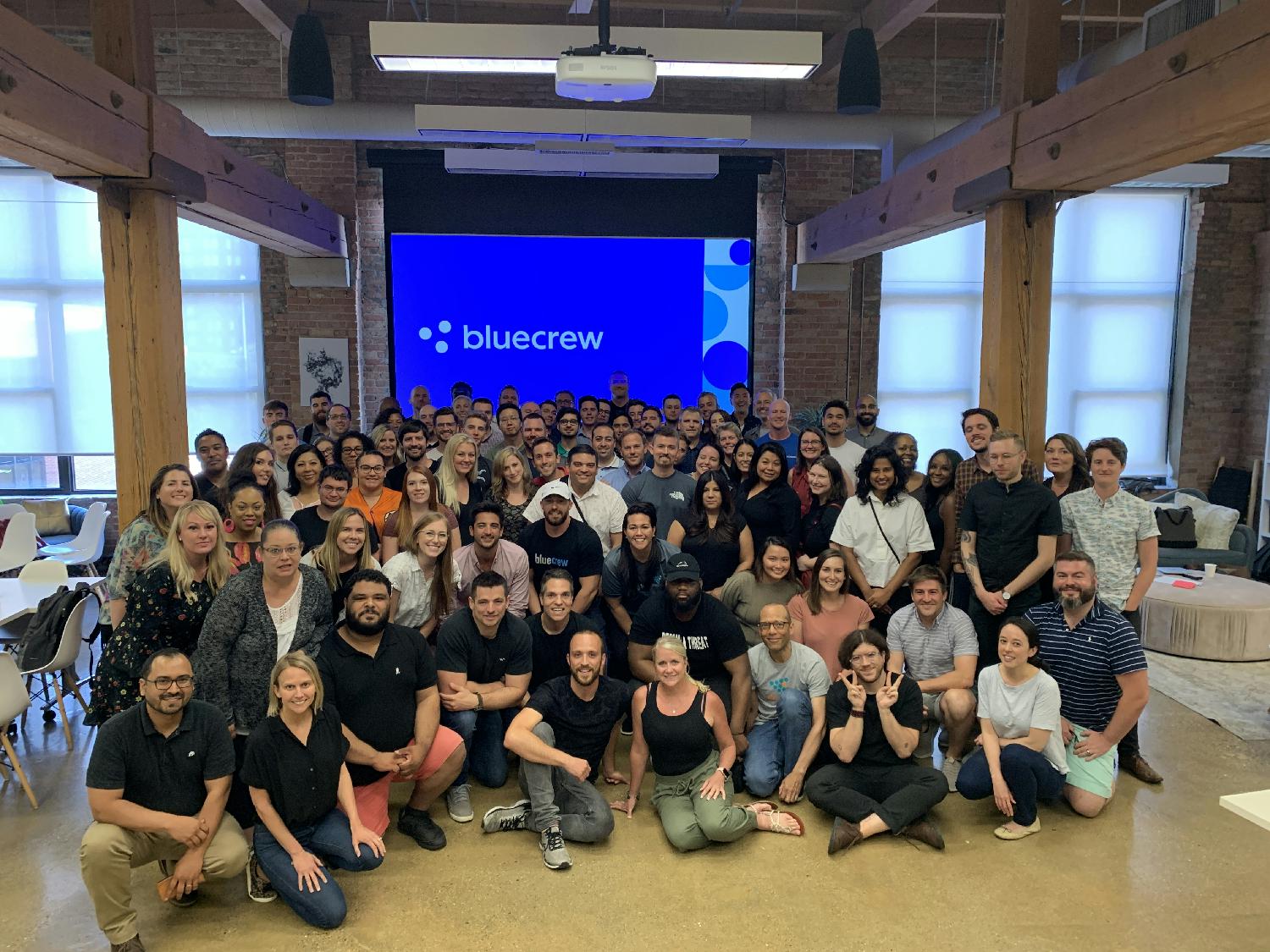The entire Bluecrew team at our Off-Site meeting 2019 in Chicago!