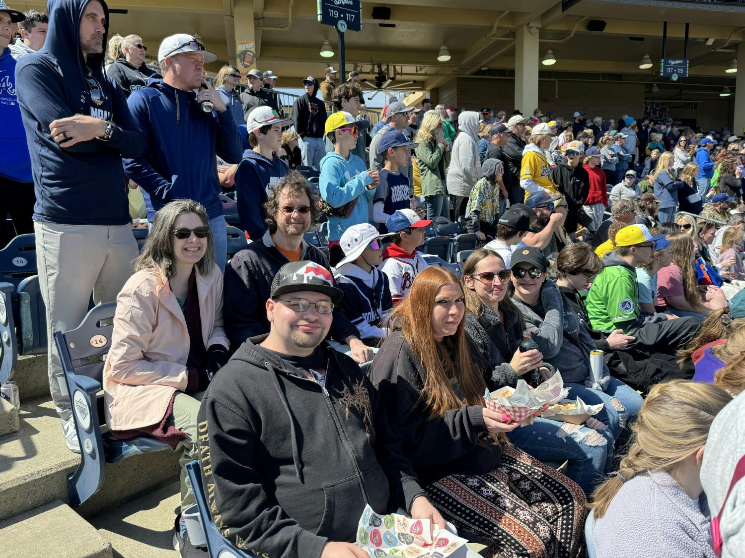 Just a few of our awesome Team Members at the Savannah Bananas game. 