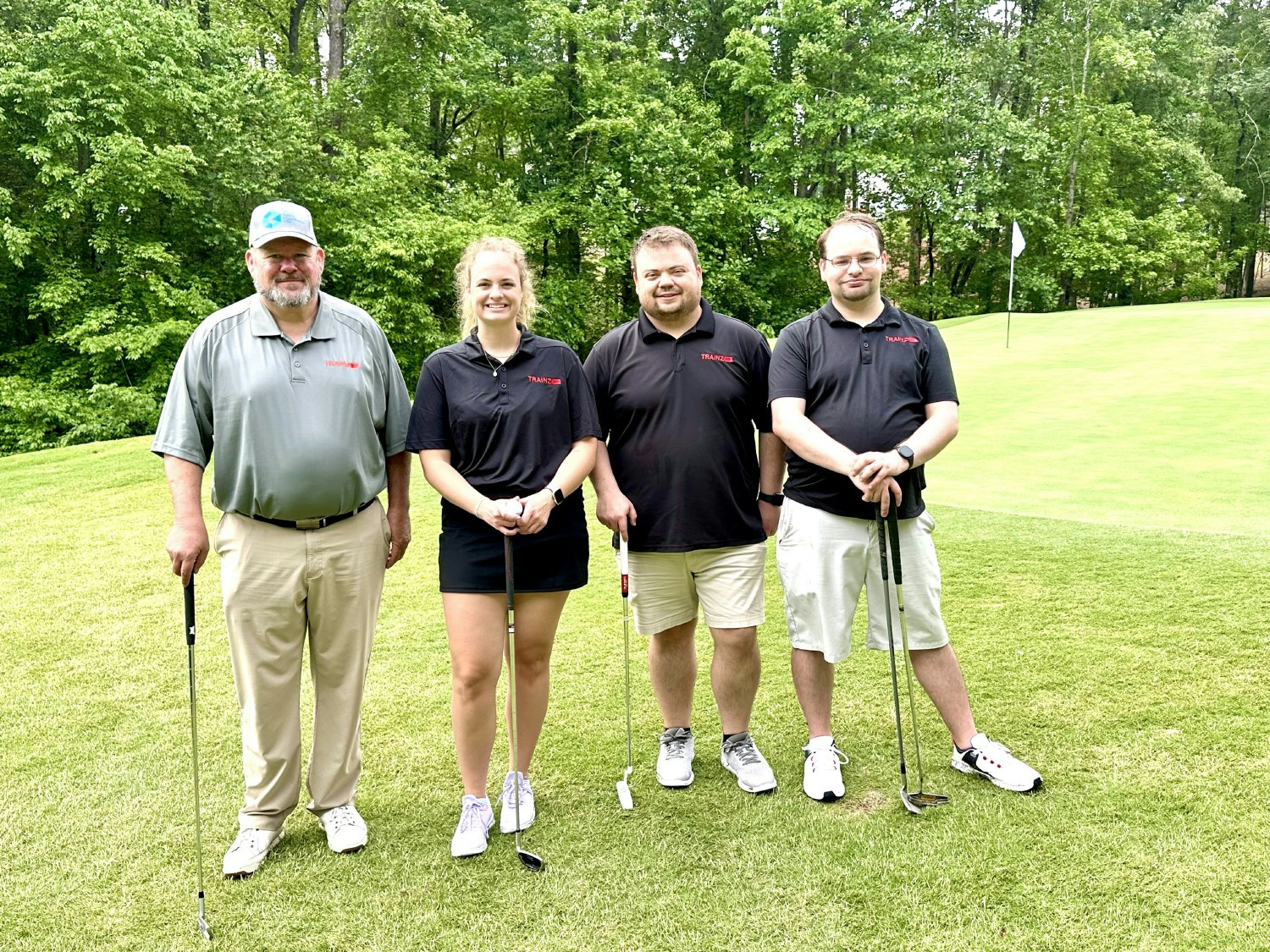 Trainz foursome at the Braselton Rotary Tournament.  We had a good time and raised money for a good cause!