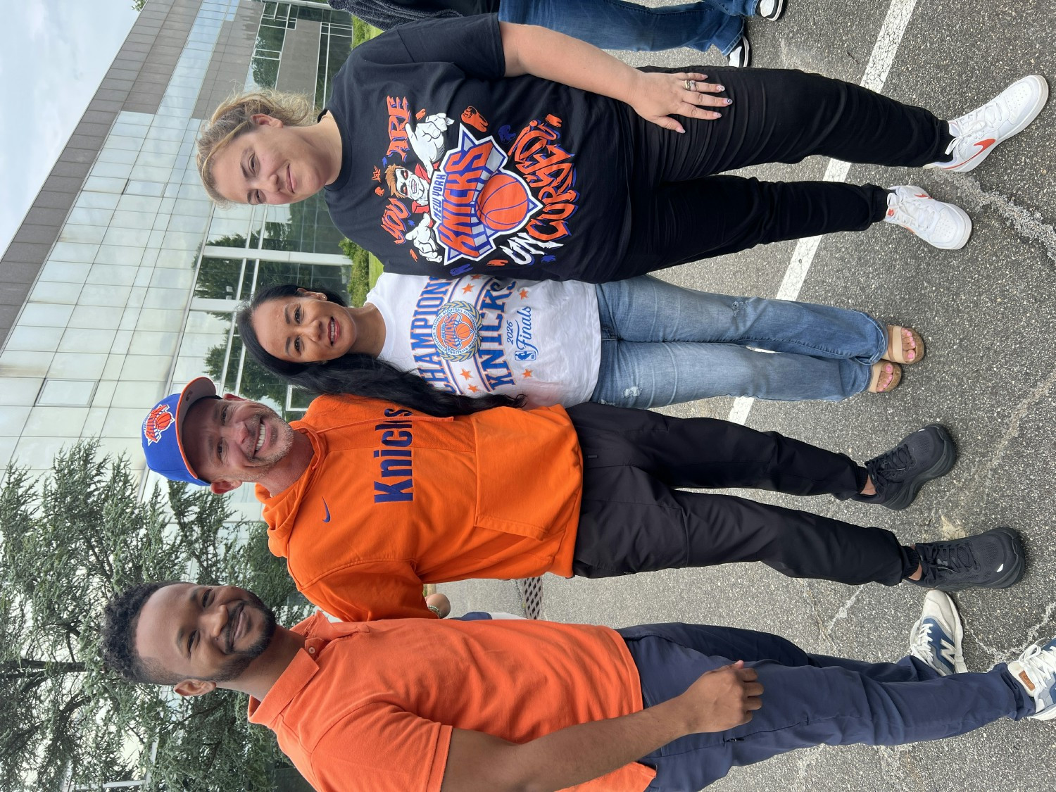 The New York Knicks are officially un-cursed, and the NMB staff is here for it! 🏀🧡💙