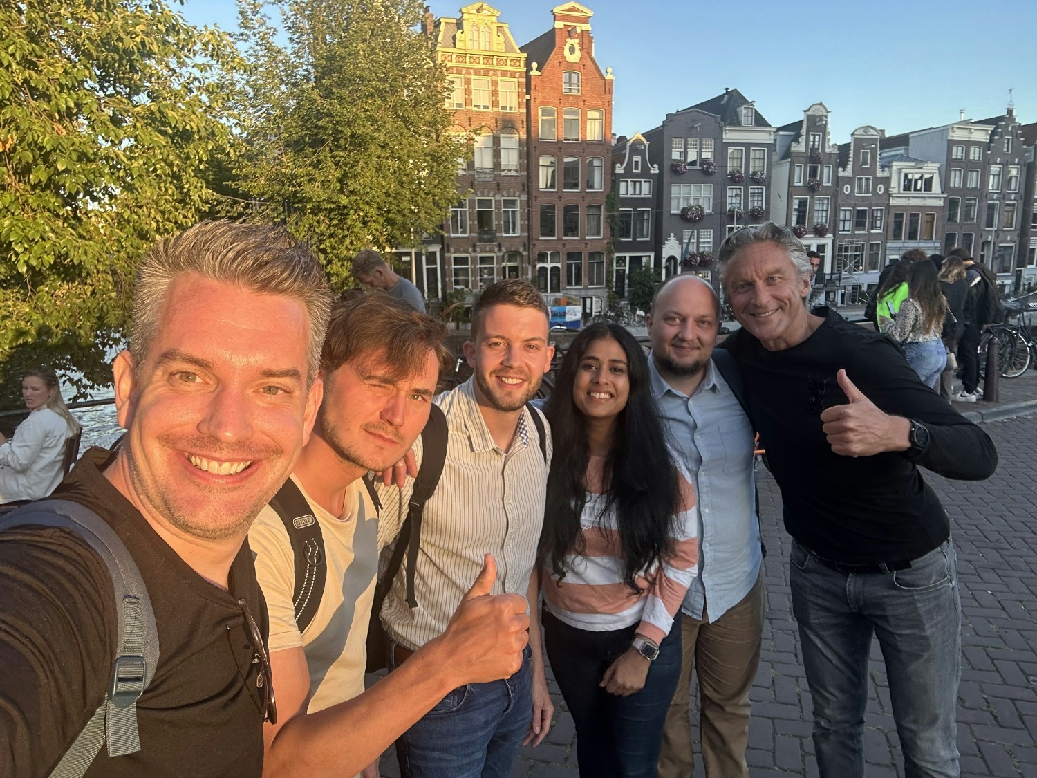 Our Dutch team having bonding time around town. 