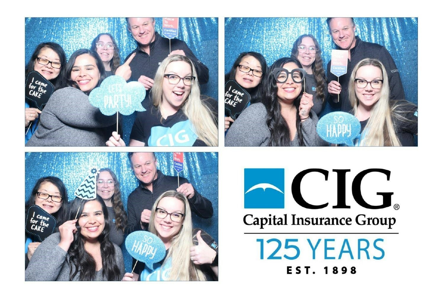 CIG employees celebrating our 125th anniversary. 