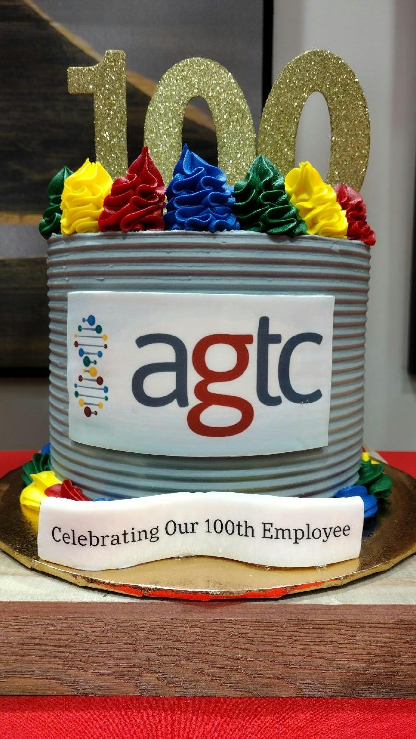AGTC celebrates 100th employee