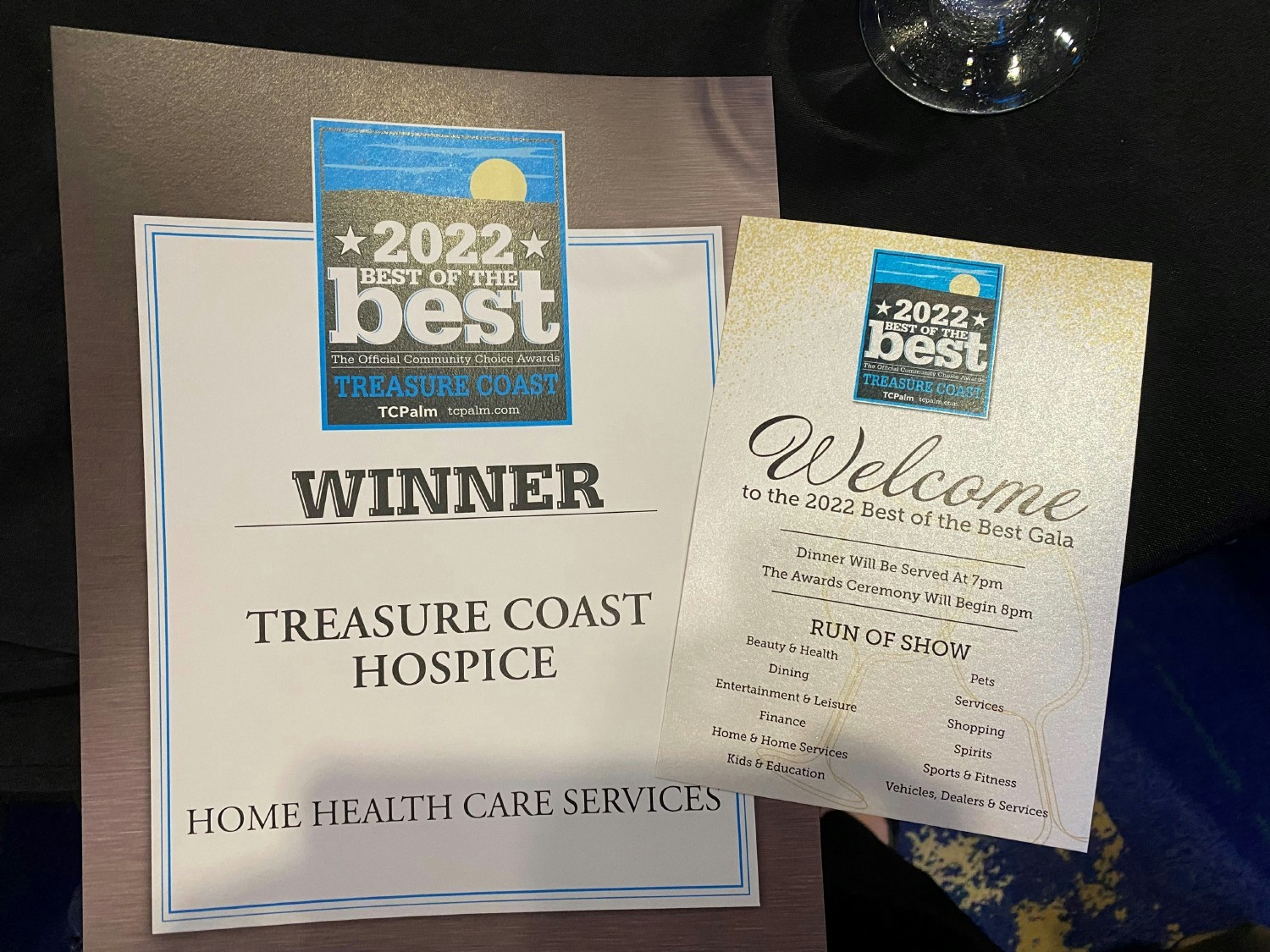 Treasure Coast Hospice Community Choice Award Winner