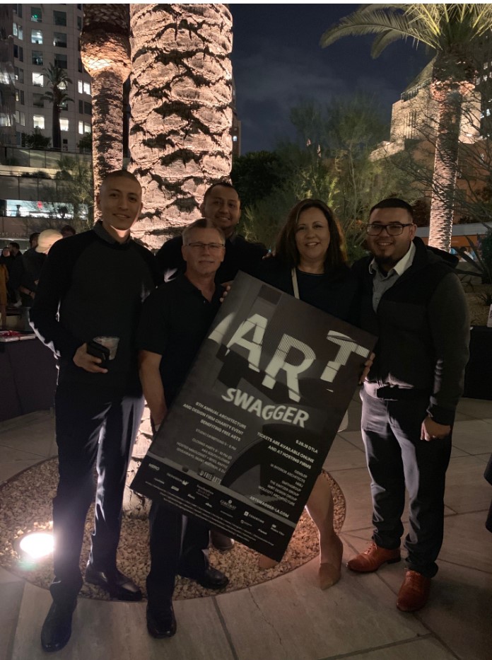 Interwest Anaheim team attending Art Swagger charity event