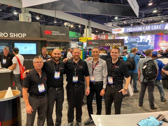 Interwest sales team at the SEMA show in Las Vegas