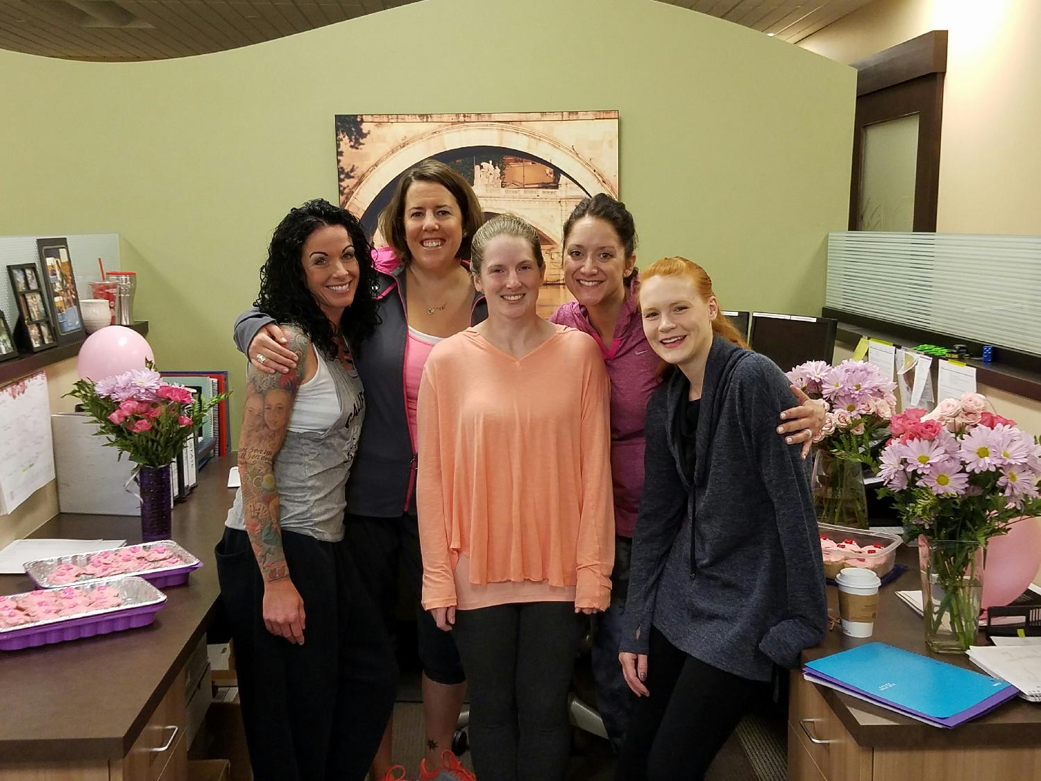 Interwest Pink Party to help support a co-worker diagnosed with breast cancer