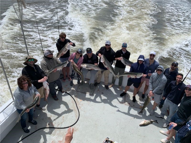 Recent team fishing outing in NY.