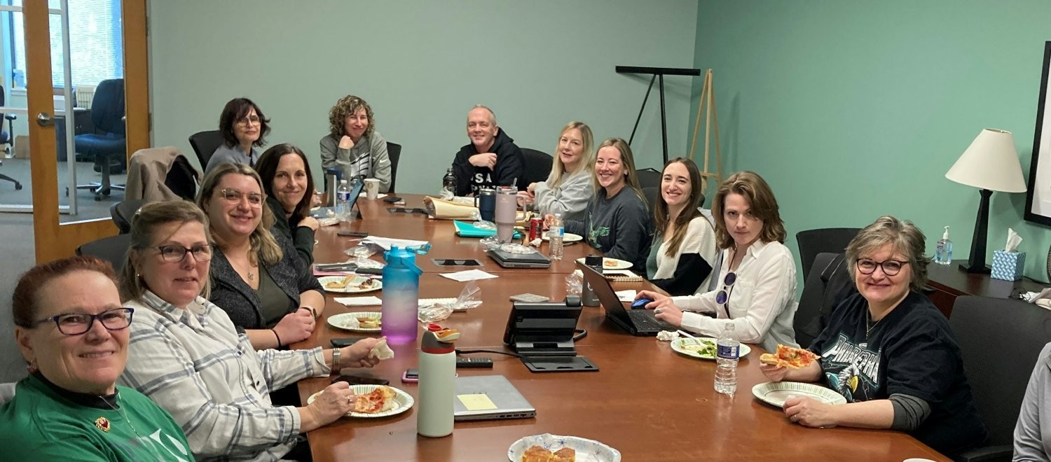 Employee lunch during a Collaboration Day.