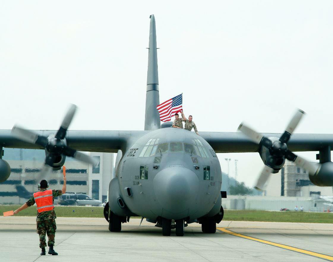 West Virginia Air National Guard's 130th Airlift Wing (130 AW) C-130 located at Yeager Airport.