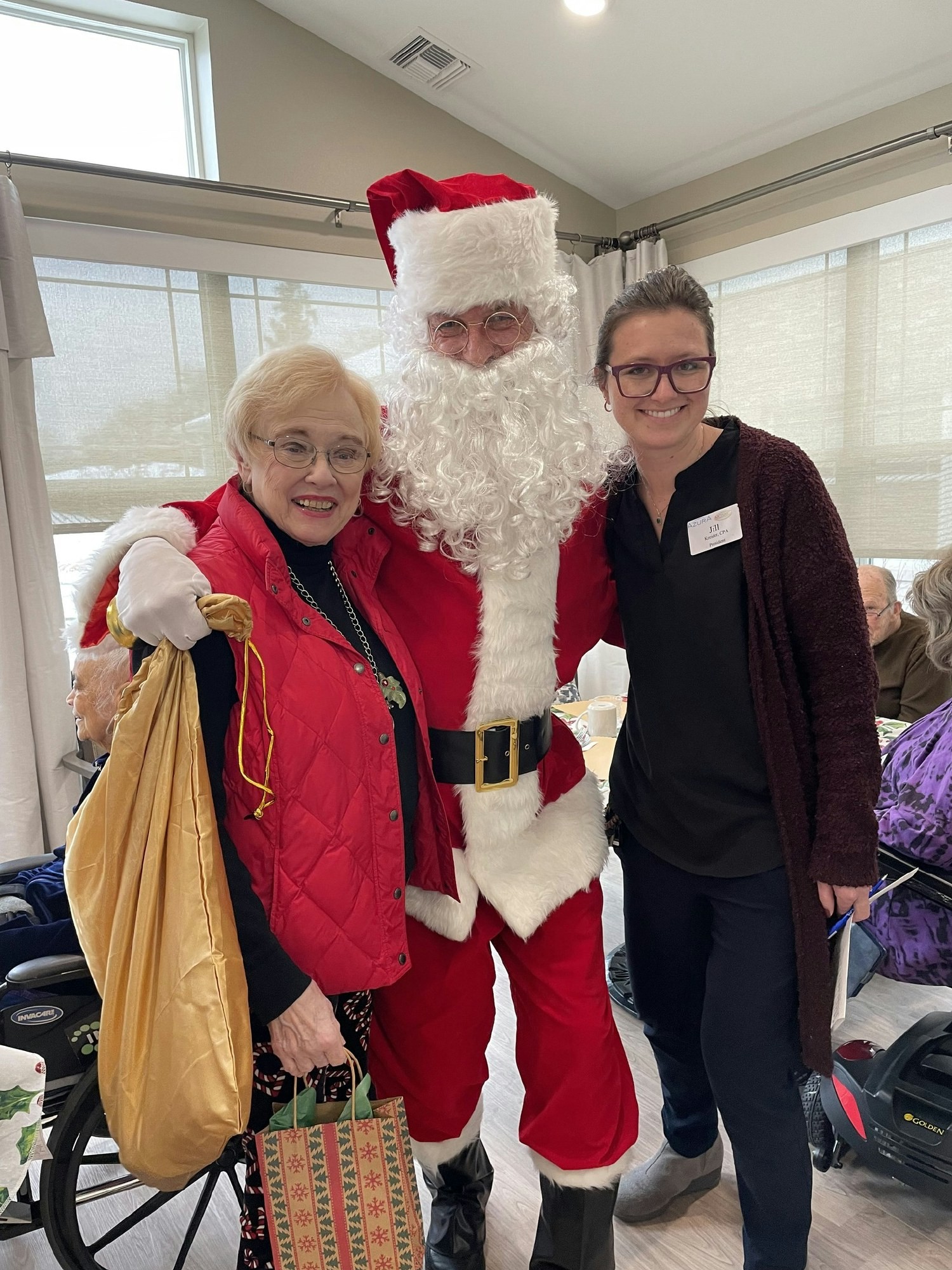 Santa paid a visit to our team and residents at Azura!