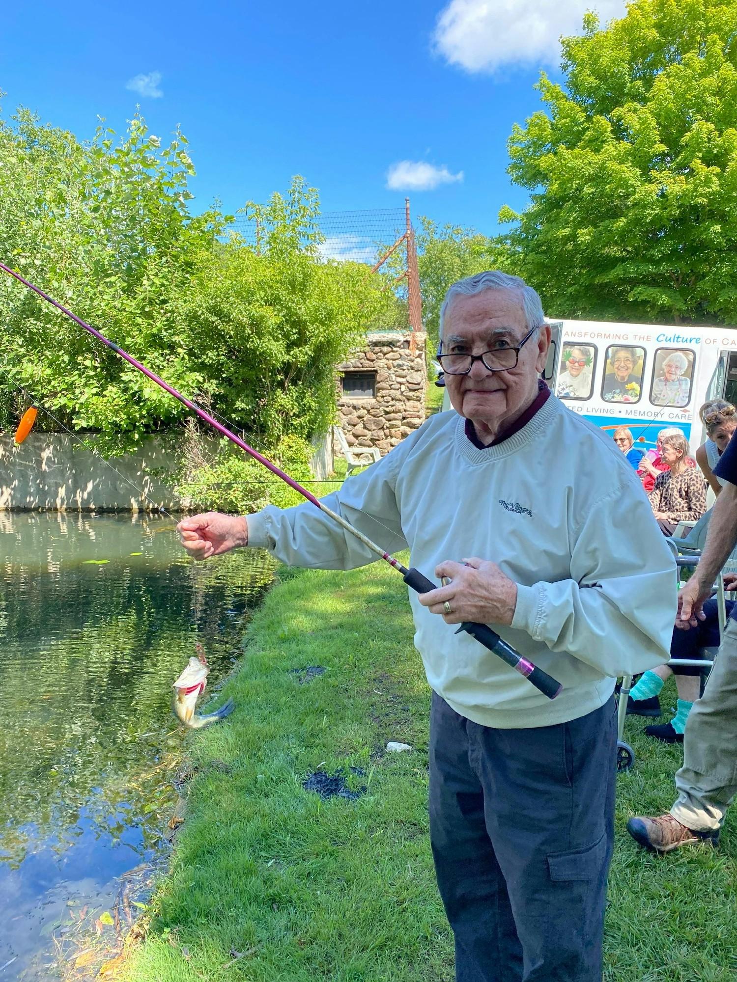 We love outings and so do our residents. Successful day of fishing with our residents!