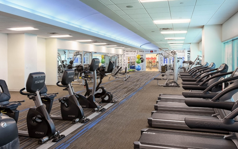 The on-site fitness center available to our employees.