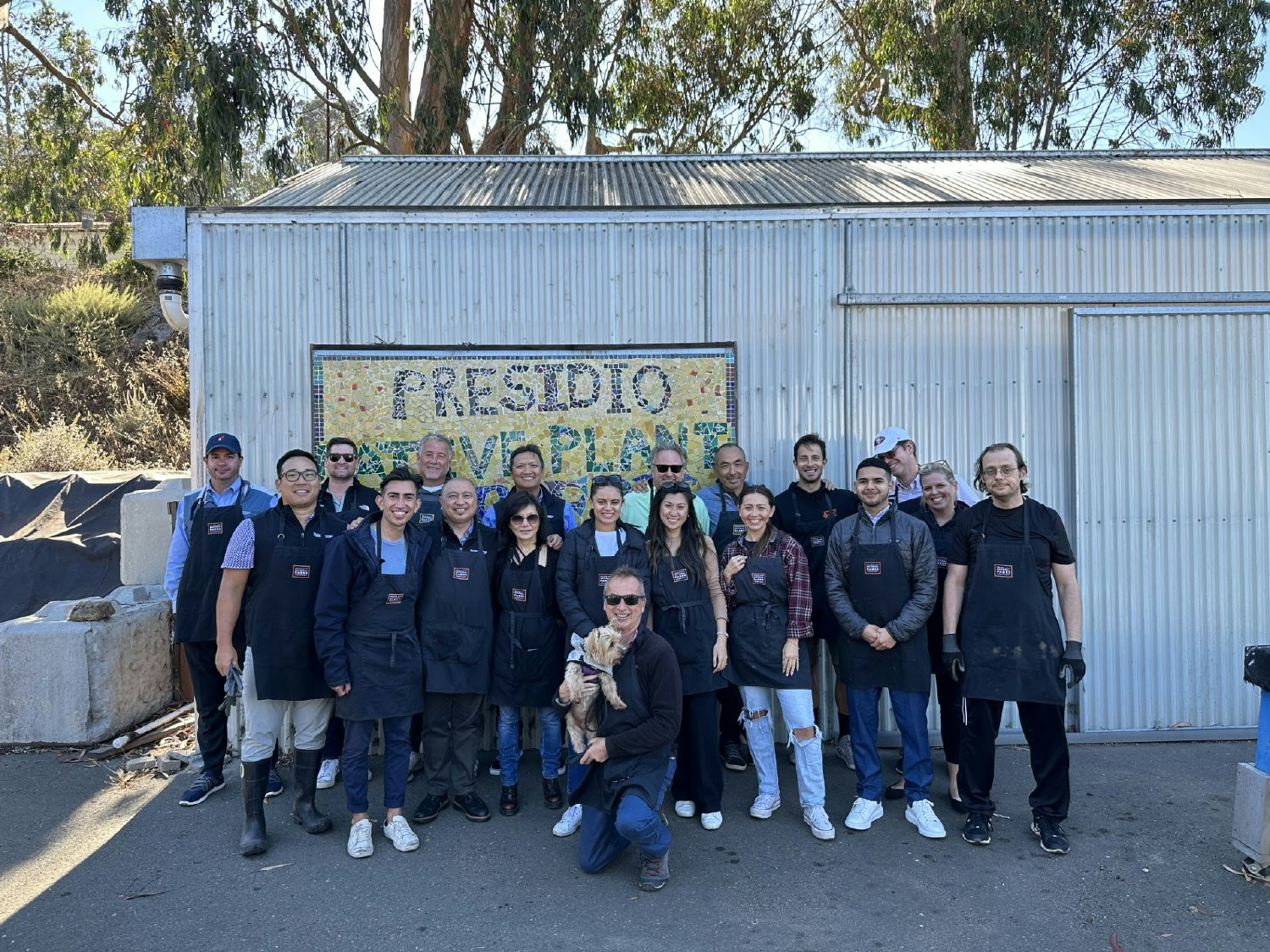 Team Volunteer Event at the Presidio Nursery in San Francisco