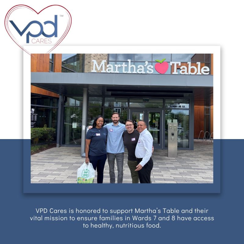 VPD employees volunteering at Martha's Table, a Washington D.C. based charity.