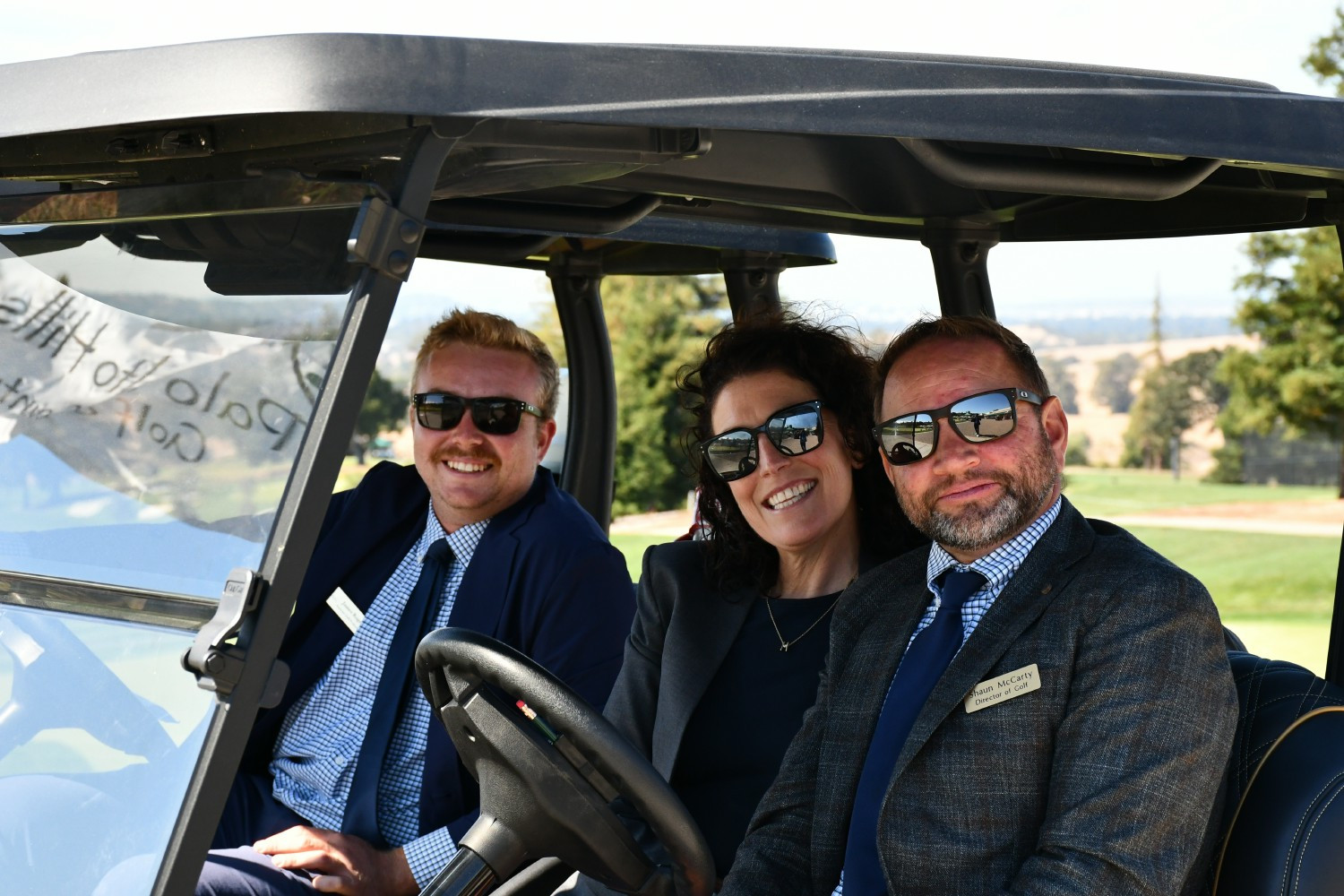 Golf & Marketing strolling around the course!