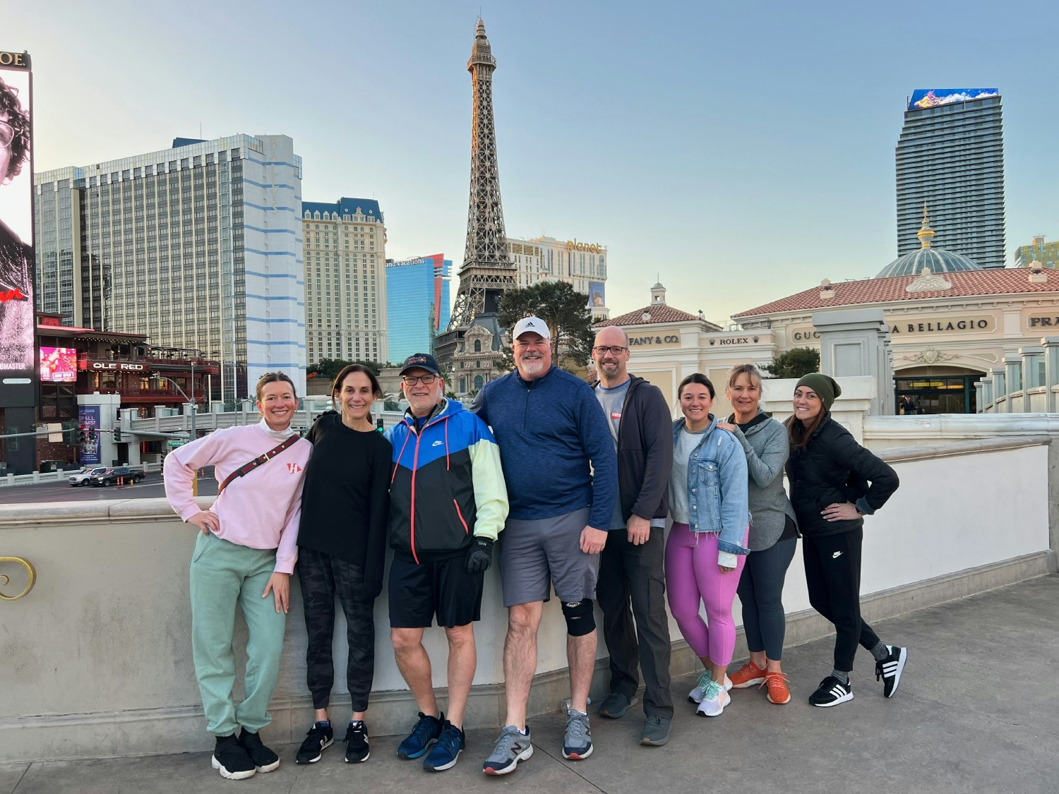 We wake early to recharge on an a.m. walk before a packed show day. We do our best work when we’re active and connected.