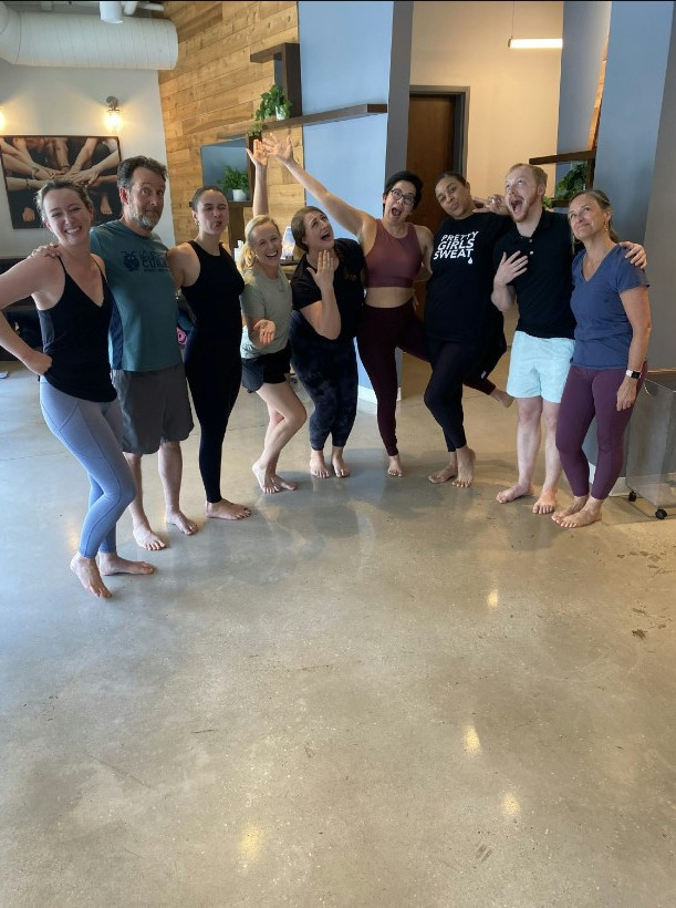 Culture Crew advances our values and general wellbeing. This time, they provided a yoga break! Reset, check.