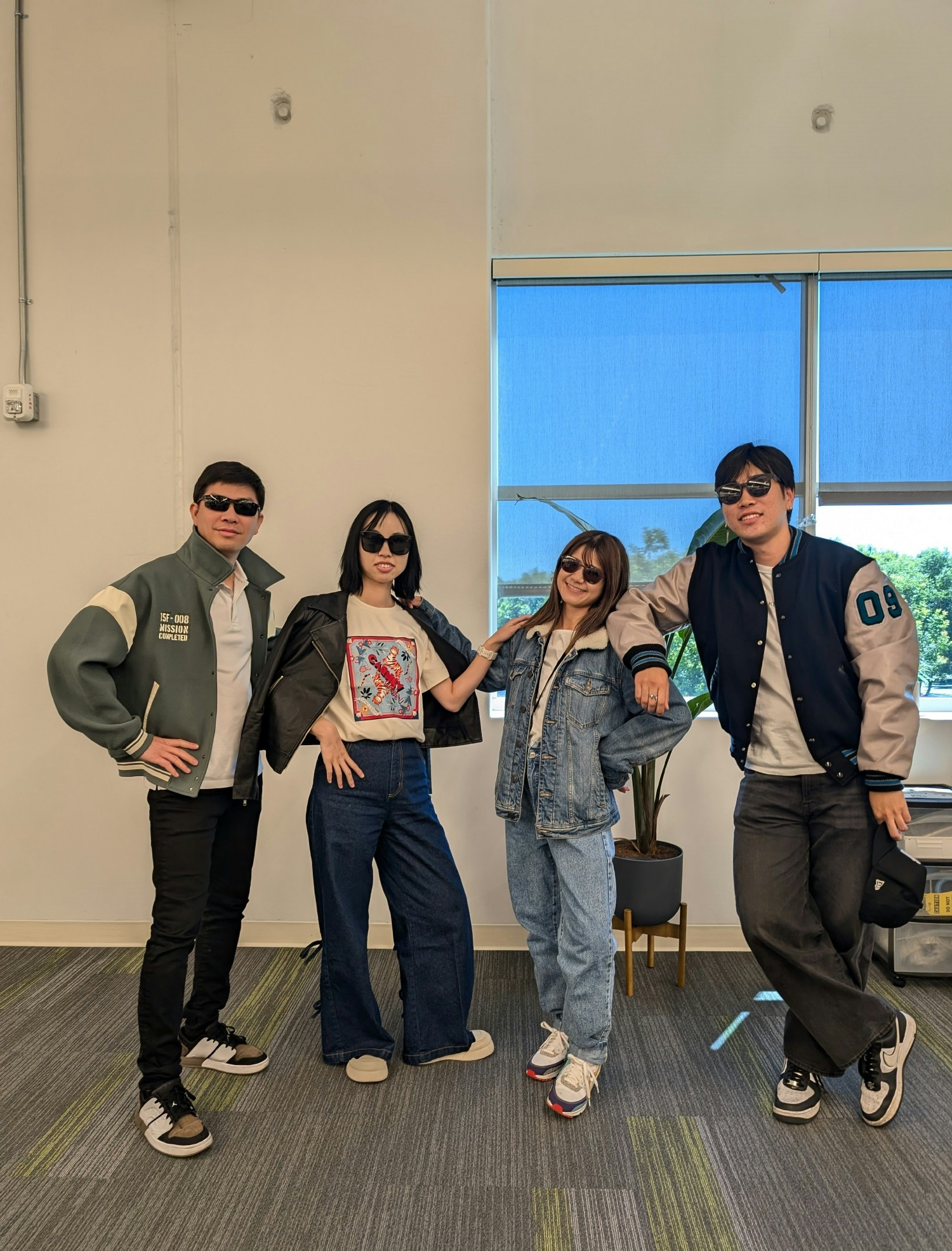 Our team always look very hip!