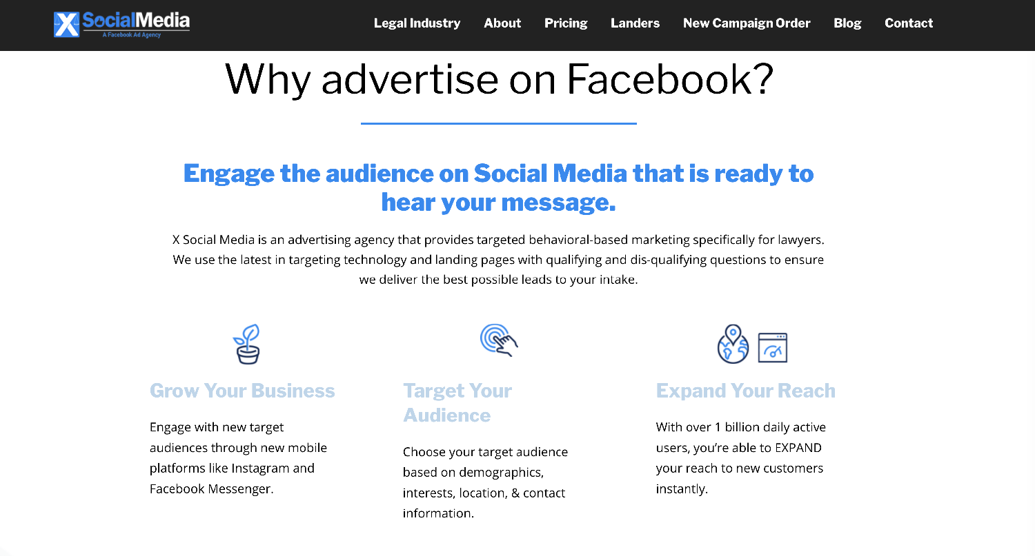 Why advertise on Facebook? You always want to go where your audience spends time, and people spend time on Facebook. 