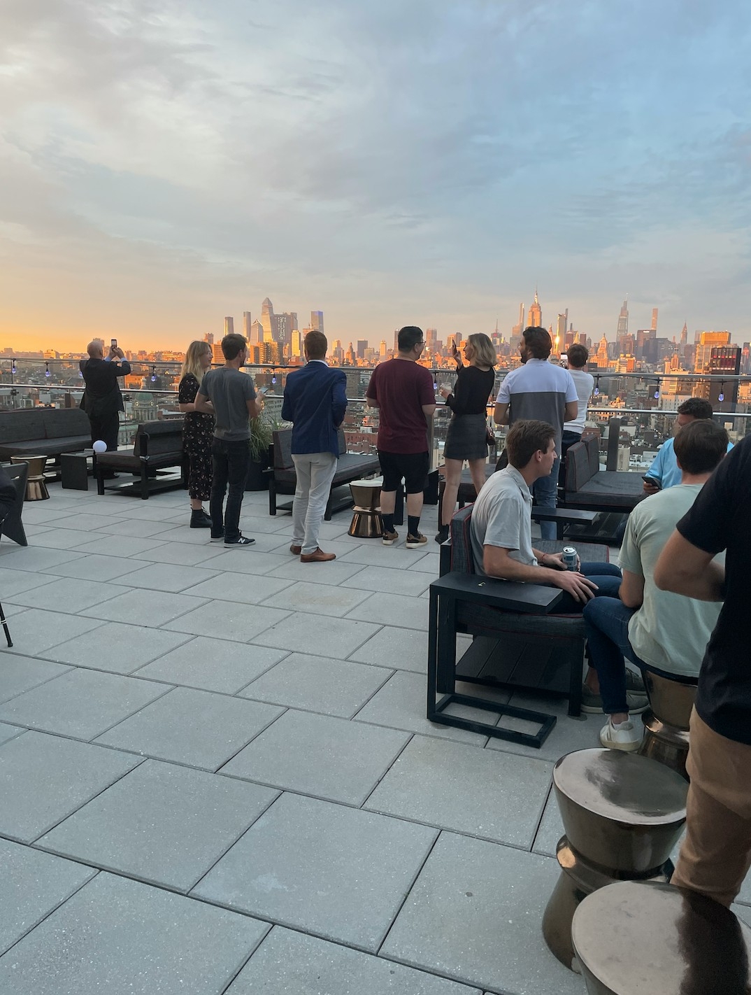 The Botify US Team celebrating our Series C from an NYC rooftop!