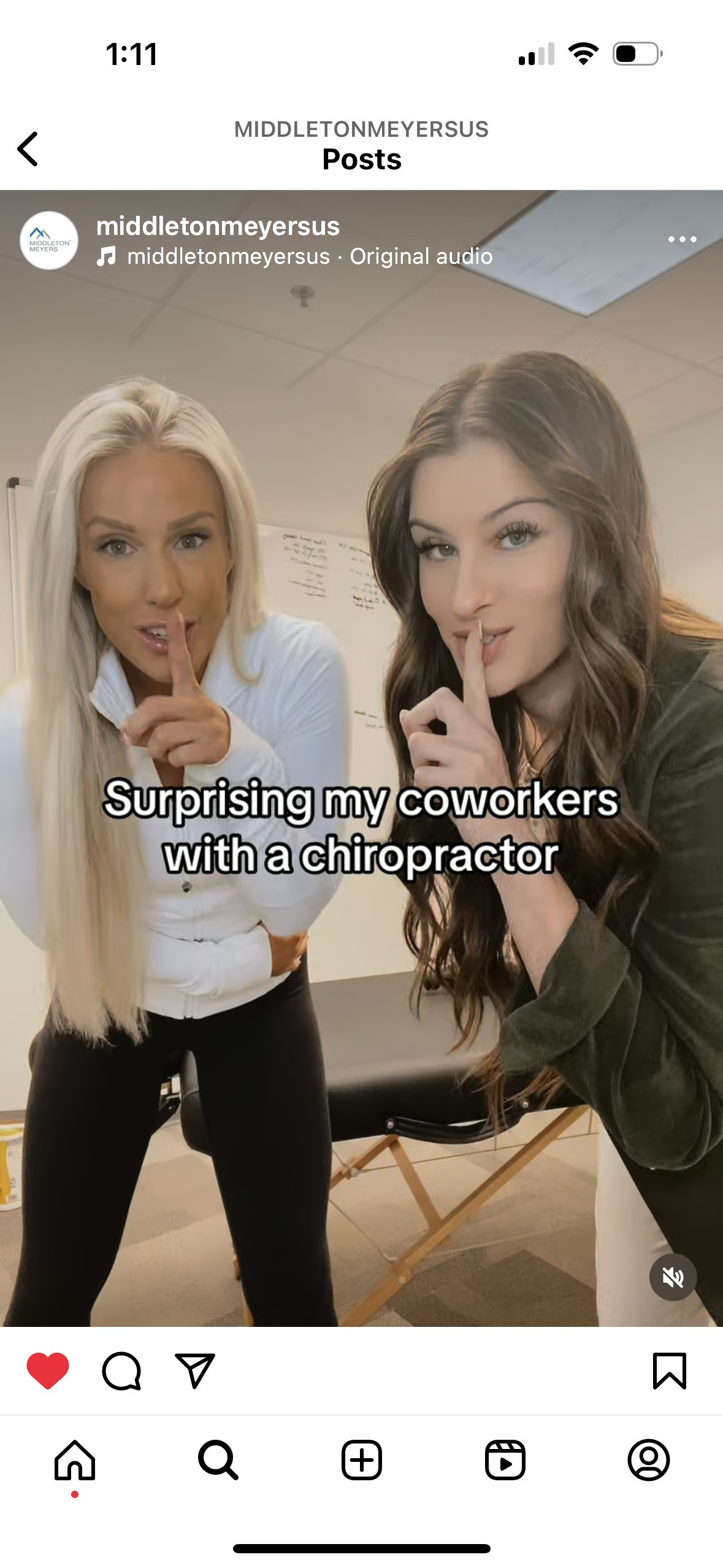 Chiropractor in the office for Wellness Wednesdays