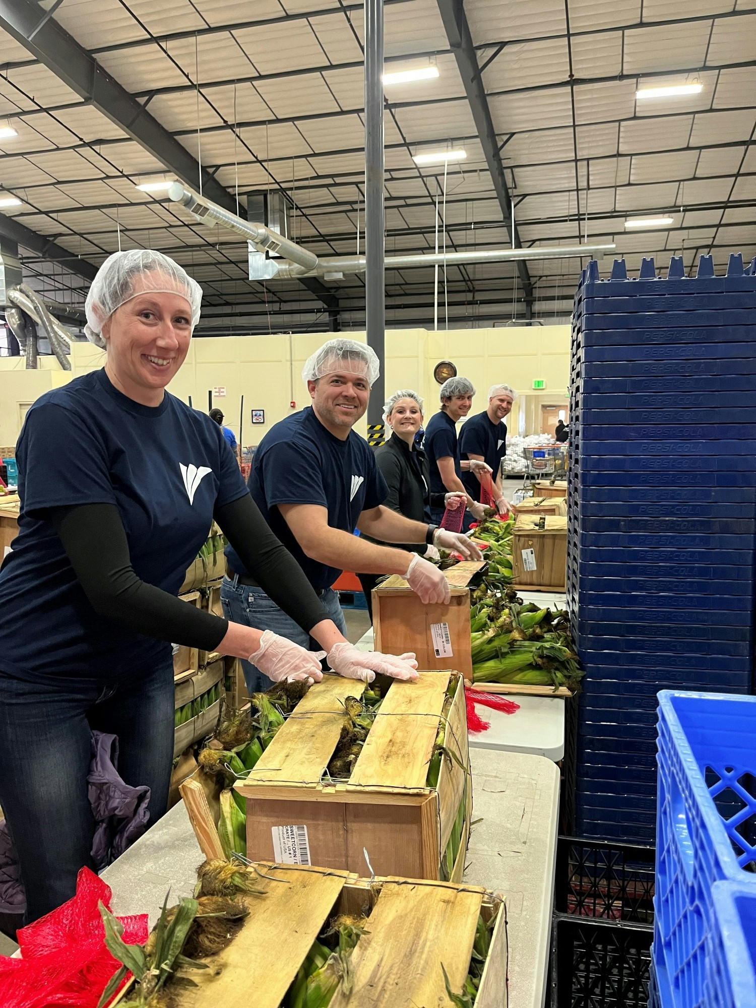 The Greeley Branch volunteering with the Weld County Food Bank