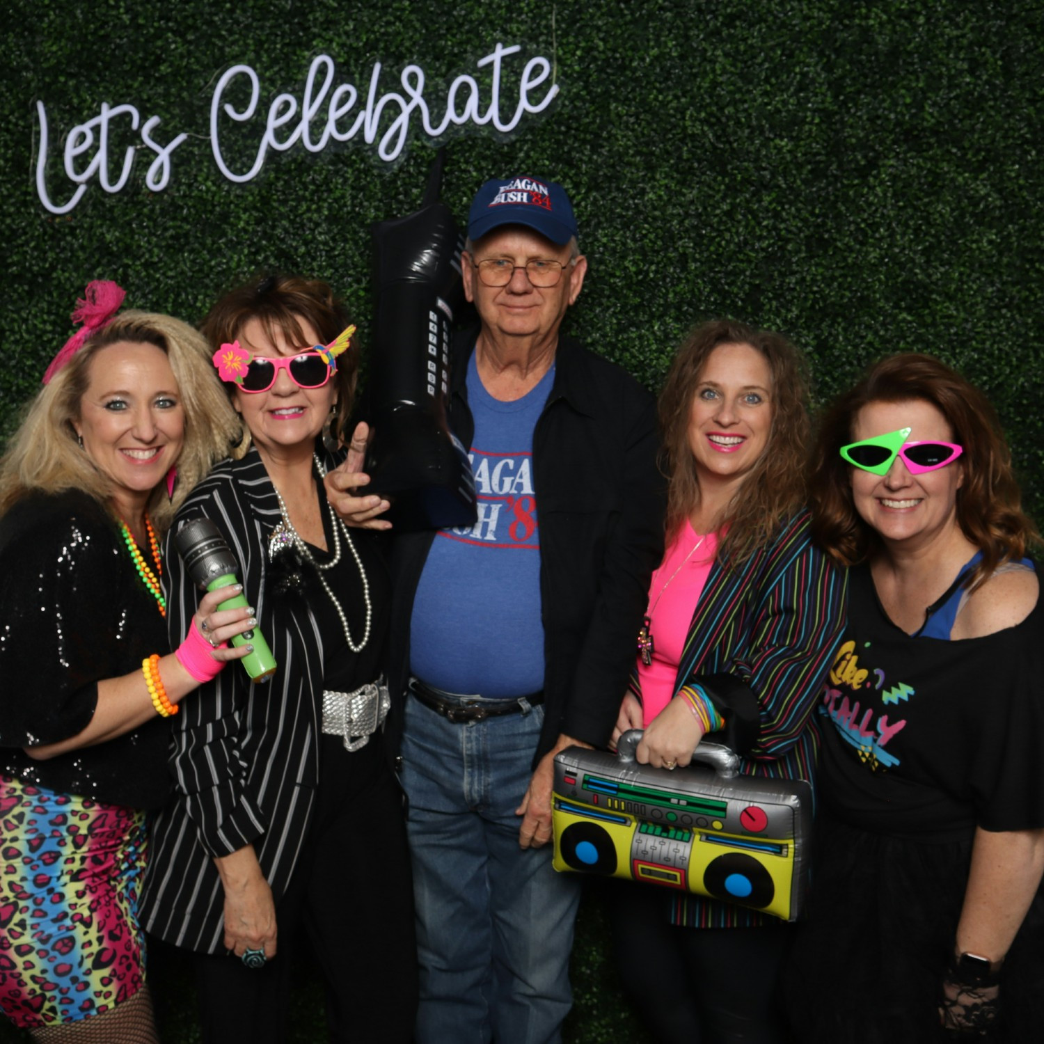 Sales team and admin at Employee annual party