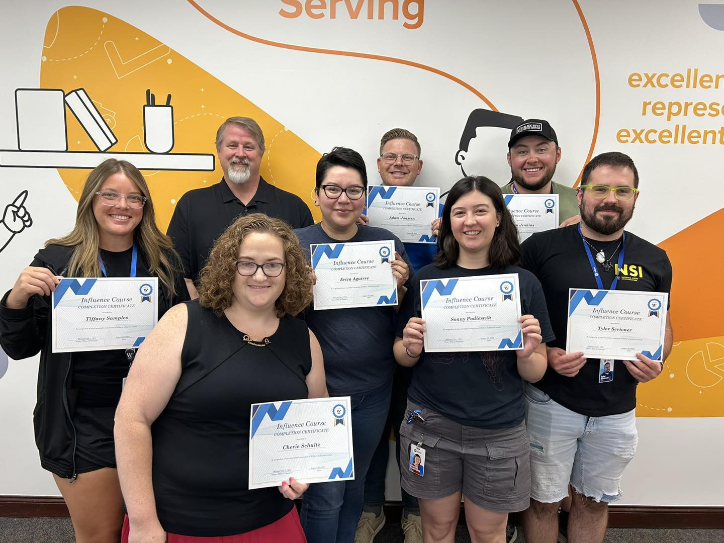 Recent Influence Class graduates with our CEO