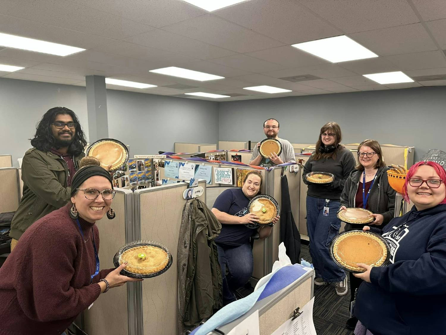 Thanksgiving Pies for Team Members!