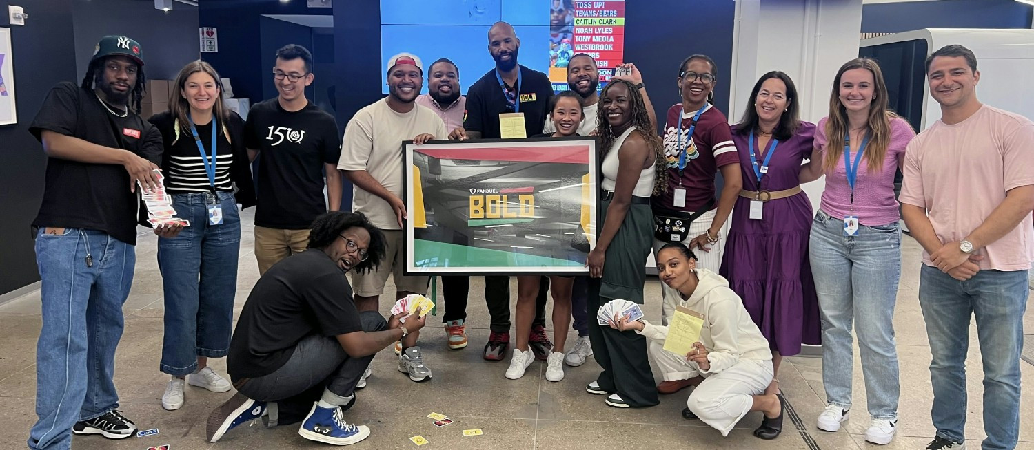 Our Summer League 2023 interns on their first day in the New York City office. 