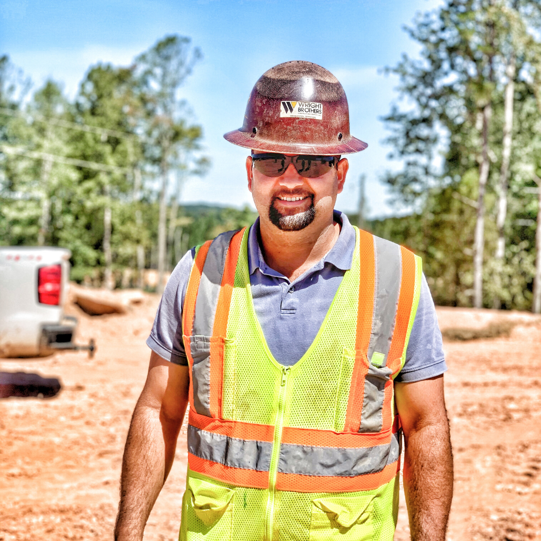 Superintendent Victor Barrera Nataren on the job site in Asheboro, NC.