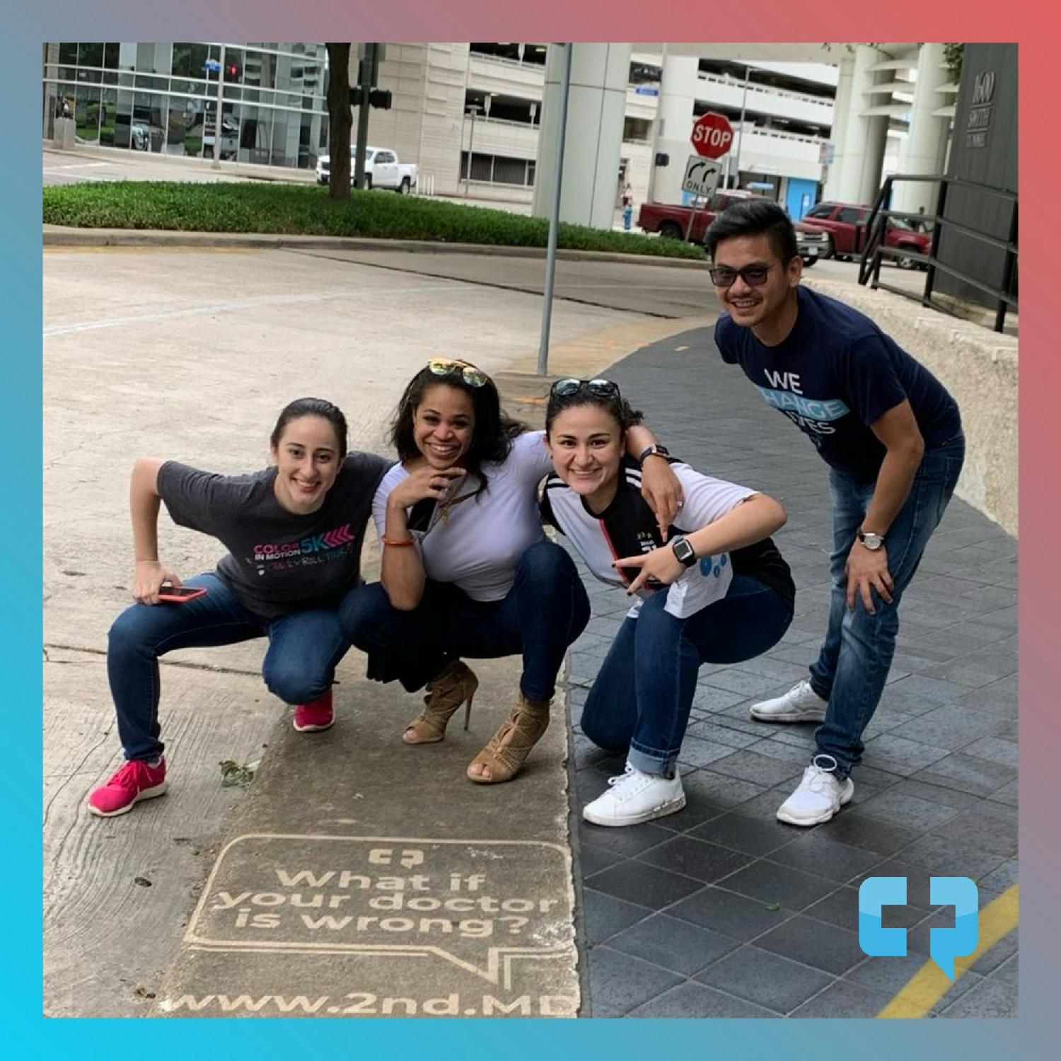 We conducted a clean graffiti scavenger hunt around Houston with location clues for employees to find.