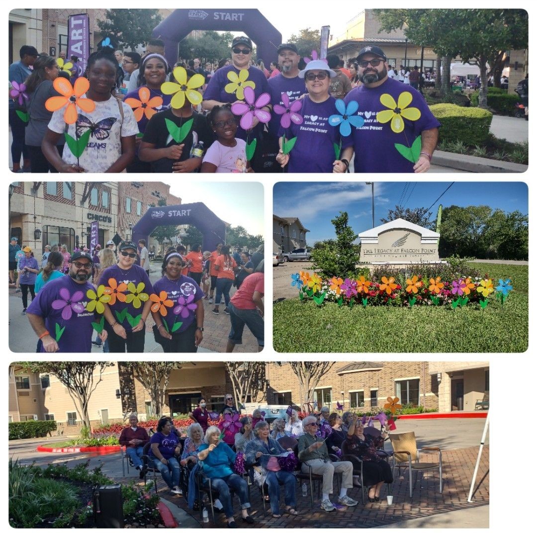 Our community teams volunteer for the Alzheimers Association every year!