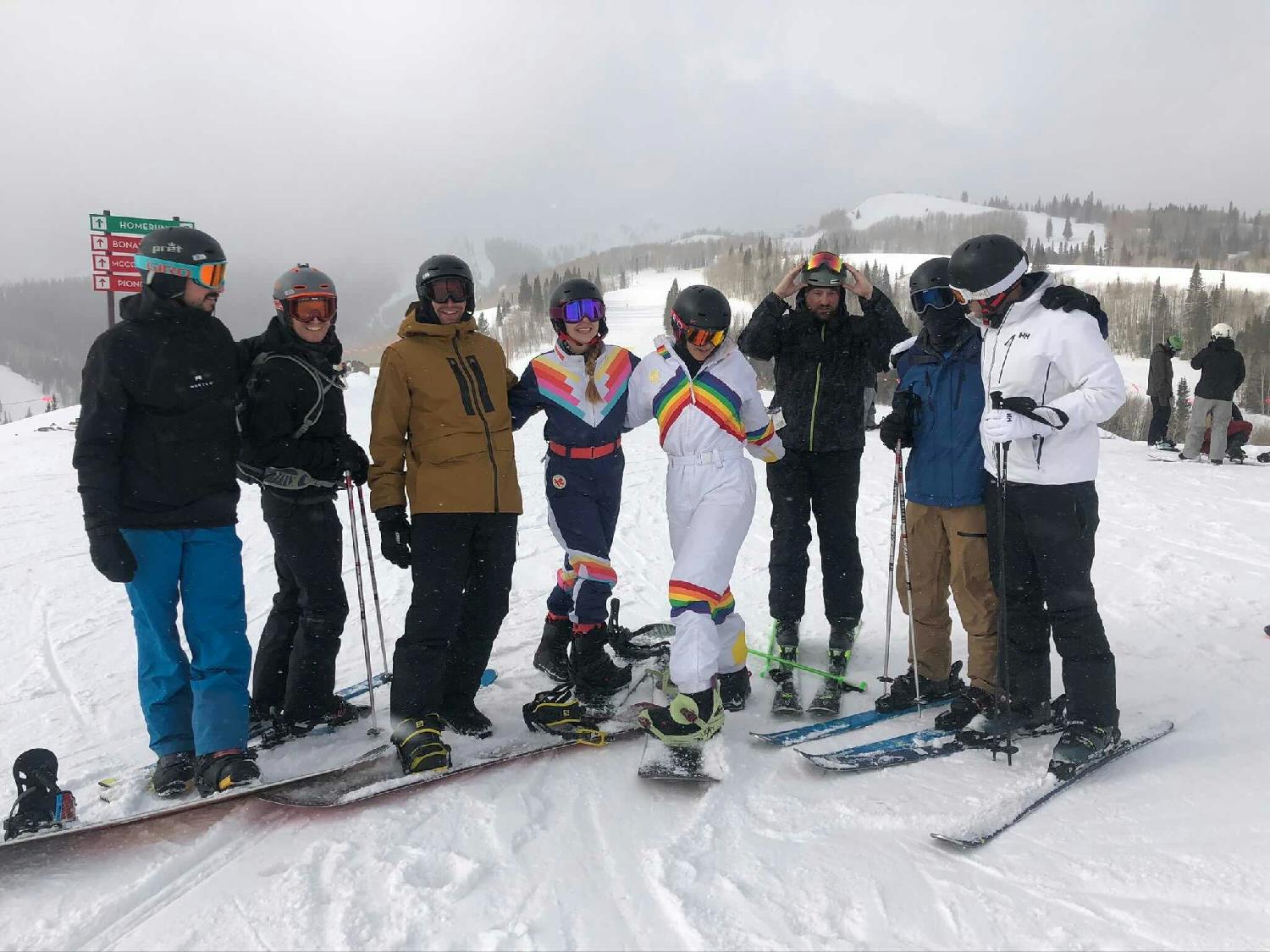 Our team enjoying the slopes in Park City Utah on our annual incentive trip celebrating all the goals we accomplished. 