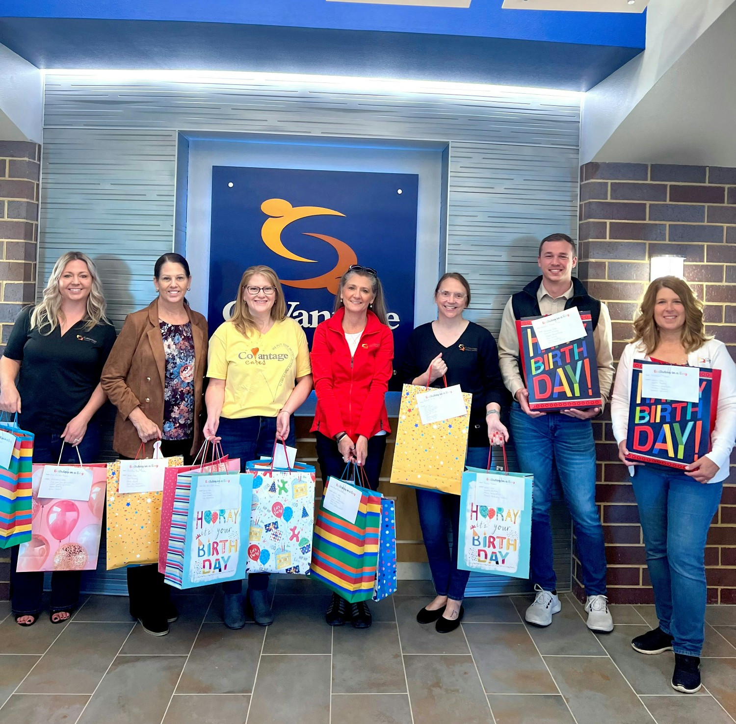 CoVantage Employees - Volunteer Event Birthday Bags donated to Paul's Pantry