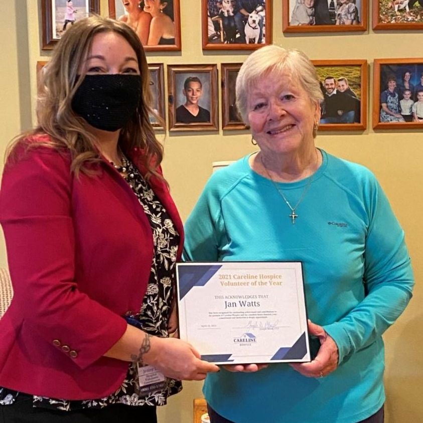 Jan Watts - 2021 Careline Health Group Volunteer of the Year