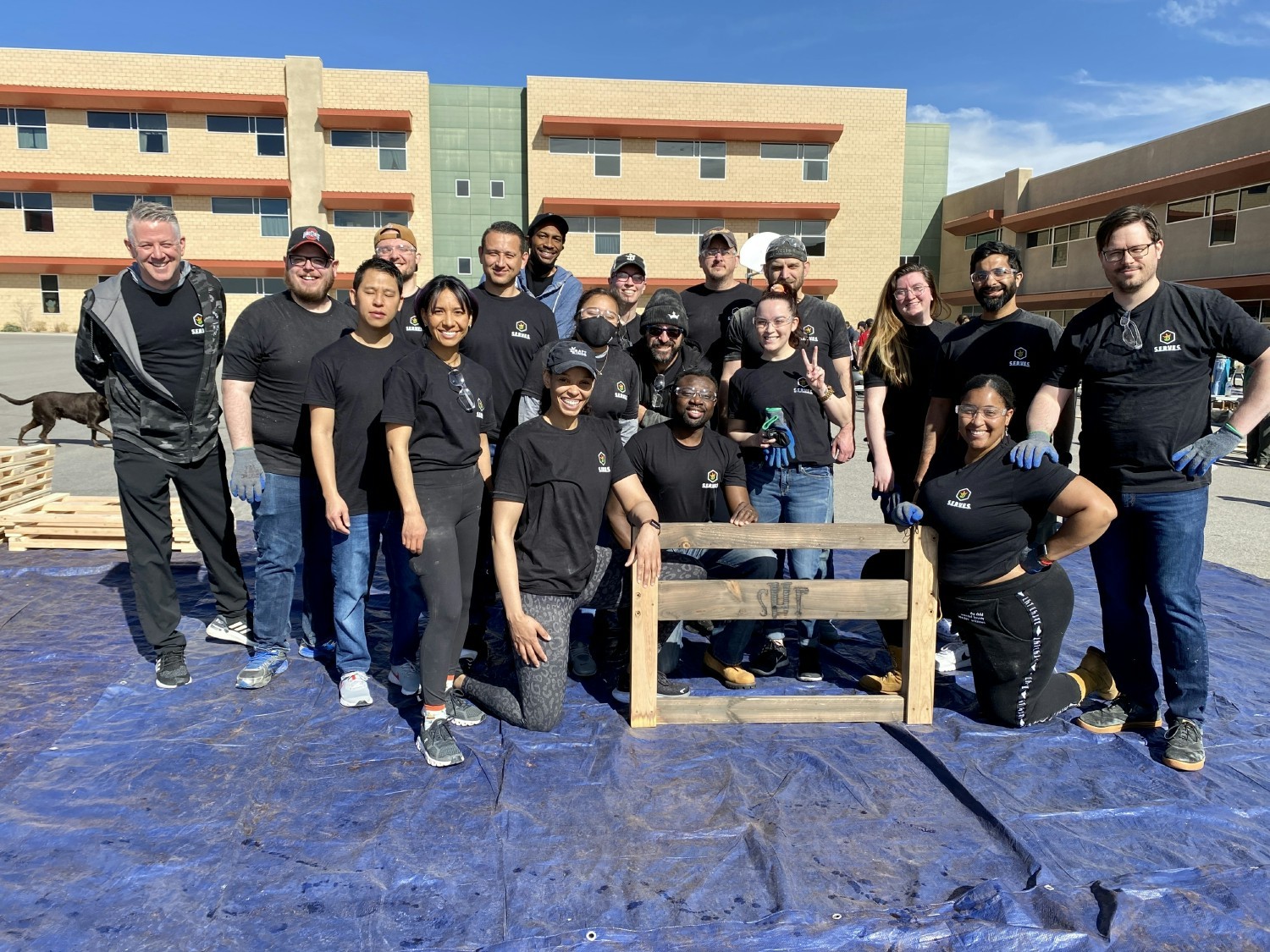 Our Las Vegas team built beds for the local non-profit Sleep in Heavenly Place in partnership with our DK SERVES program