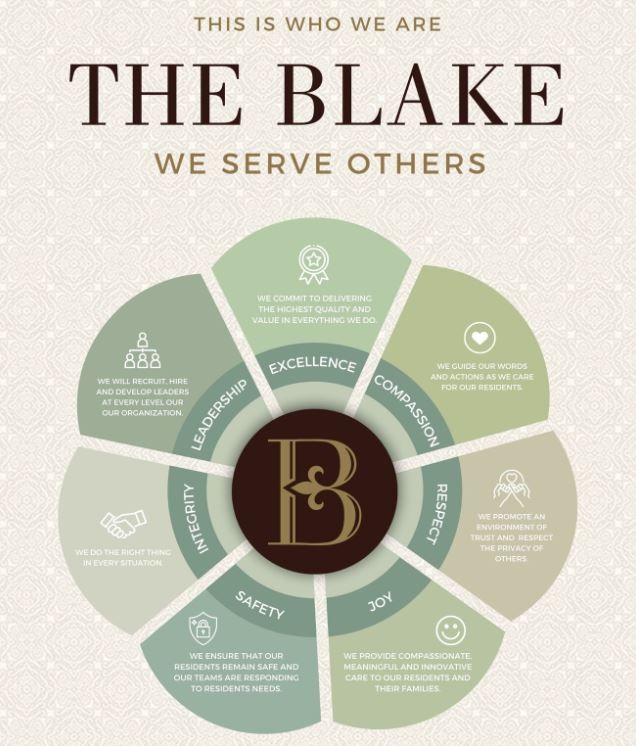 We serve others while demonstrating our company's core values.    