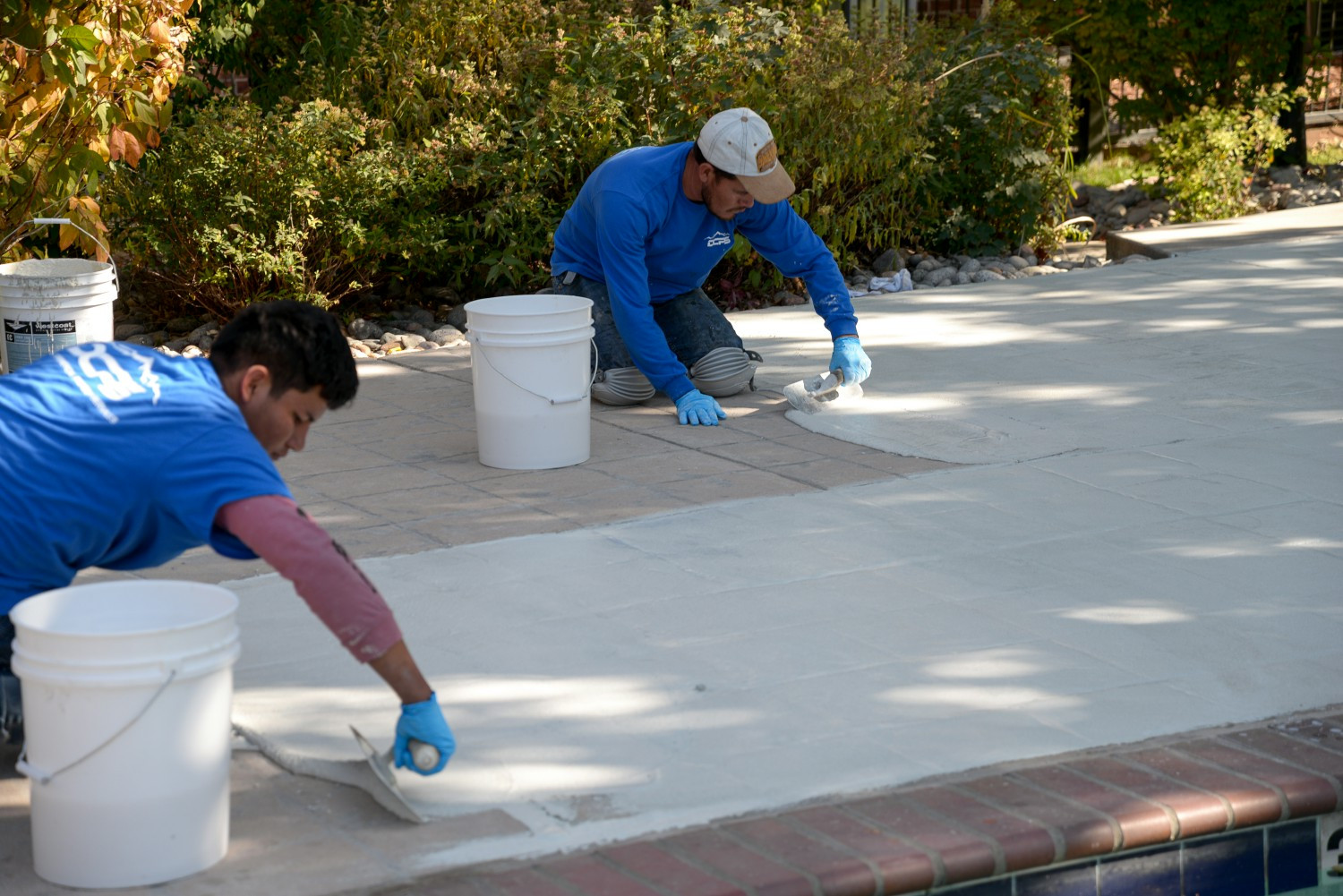 Waterproofing of concrete walkway