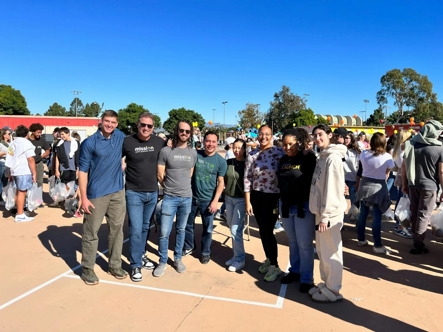 Simon (CEO) and some team members volunteered for Big Sunday, packing Thanksgiving food for those in need.