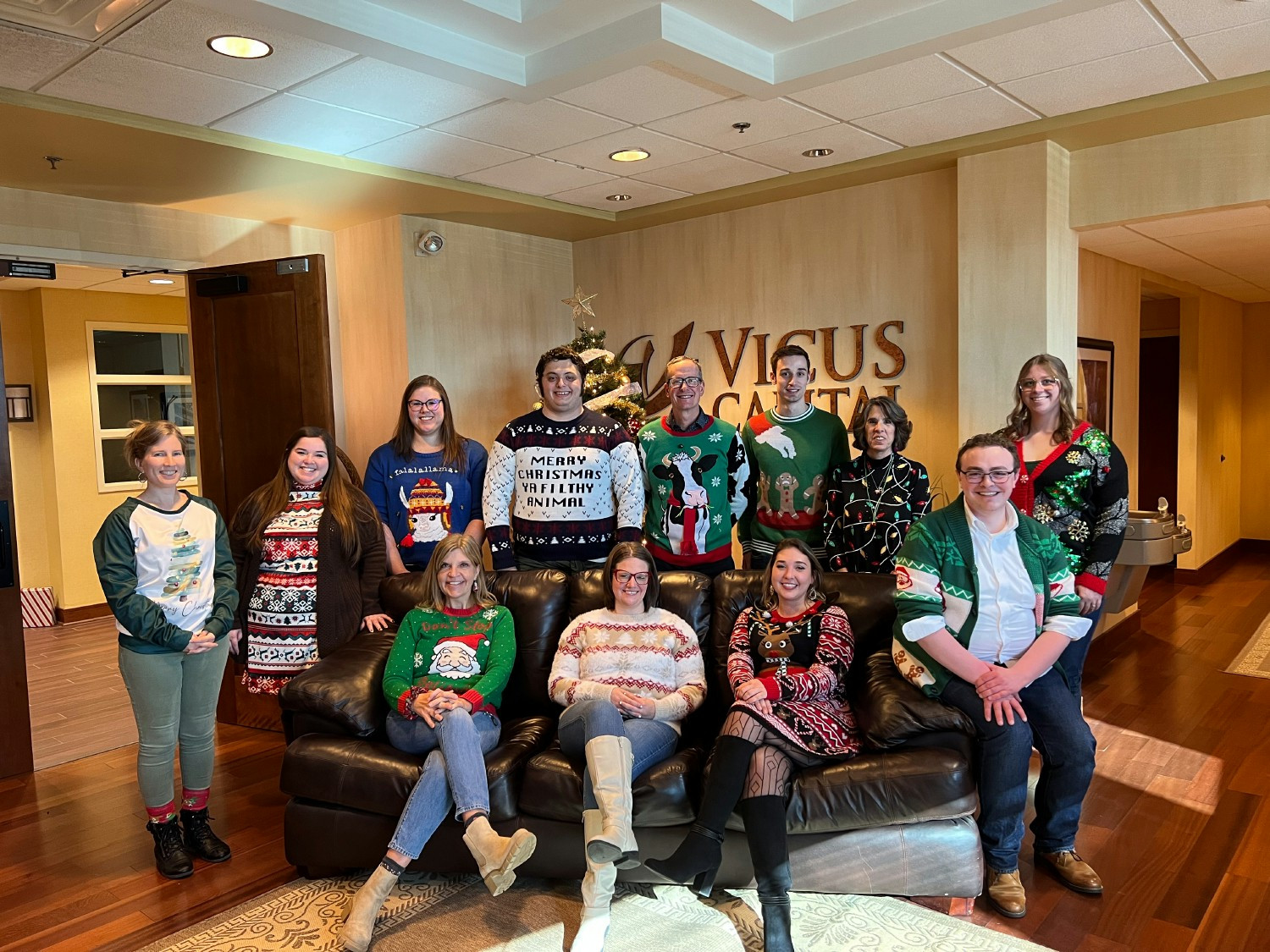 While the daily outfit is typically 'business casual', the staff occasionally pull out the more fun options!