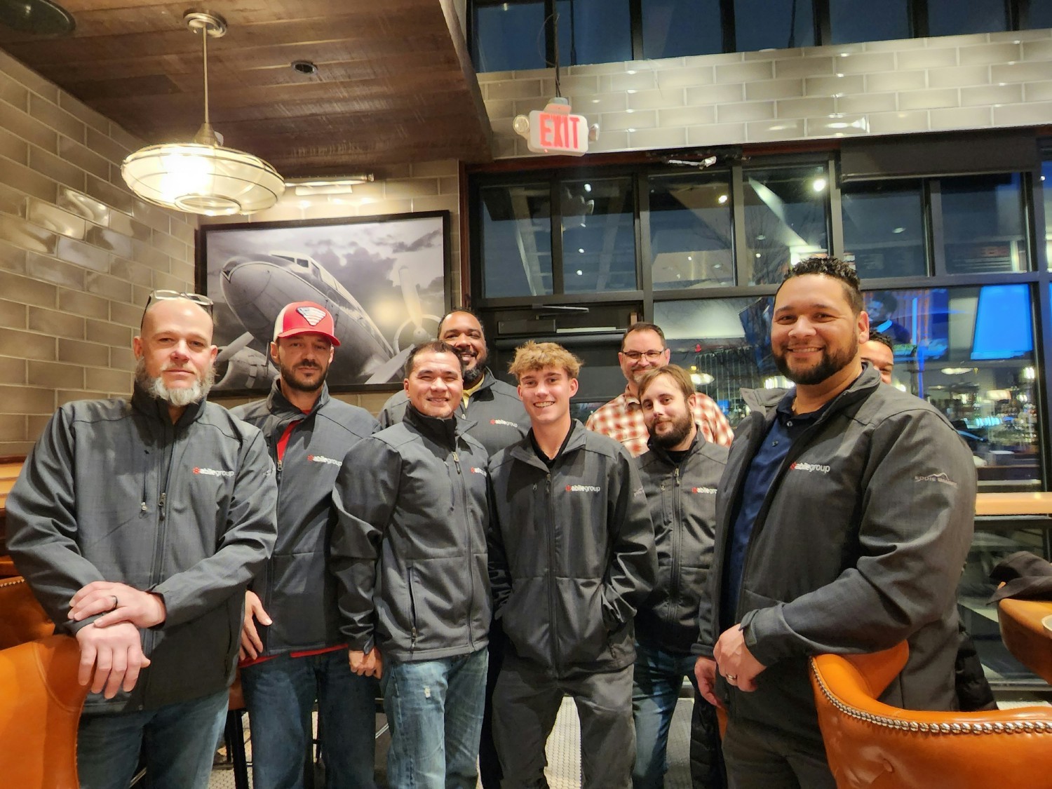 Abile Group Jackets at Happy Hour