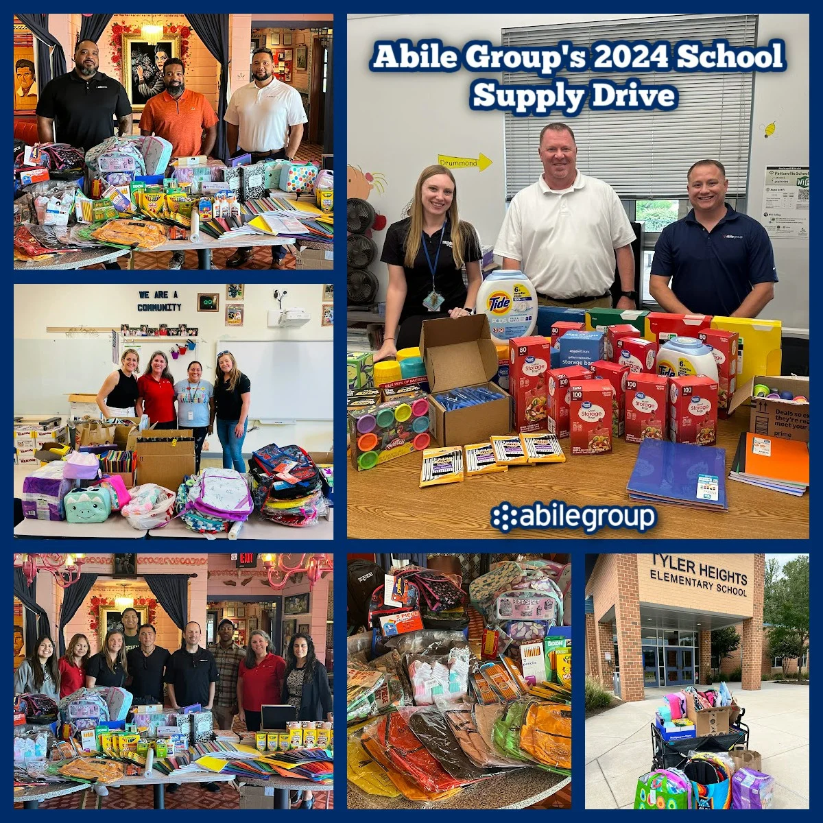 Abile supports school supply drives