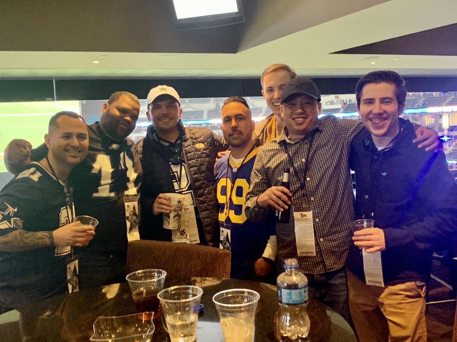 Team Members at Cowboys Stadium