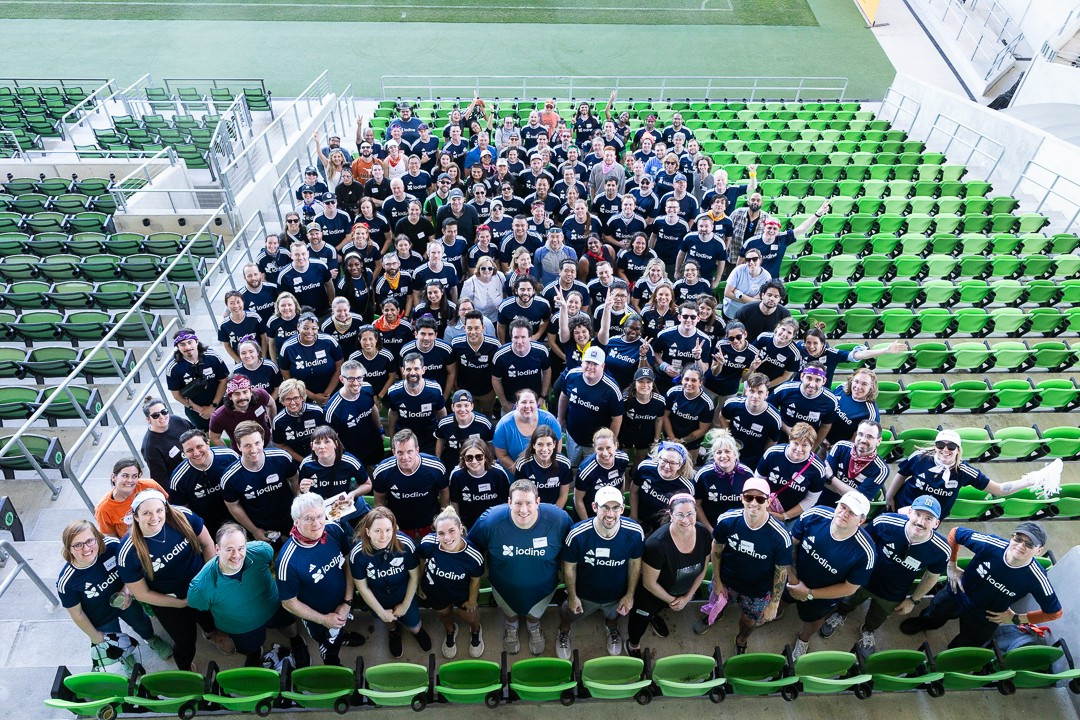 All Iodine employees at a company offsite in Austin, TX