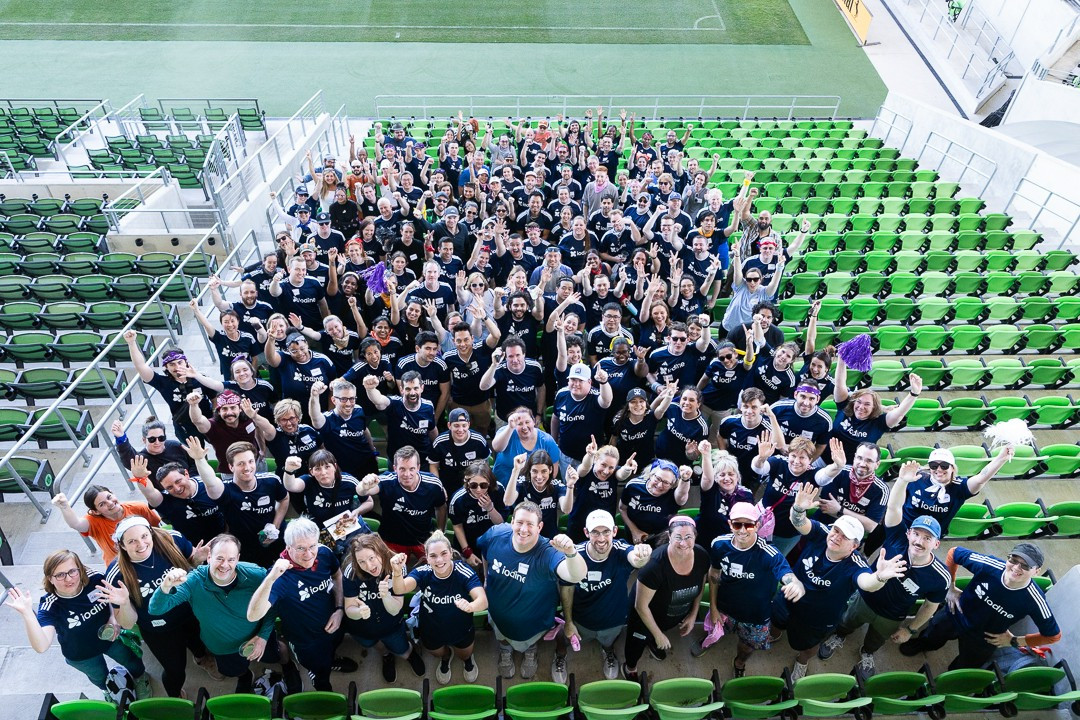 All Iodine employees at a company offsite in Austin, TX